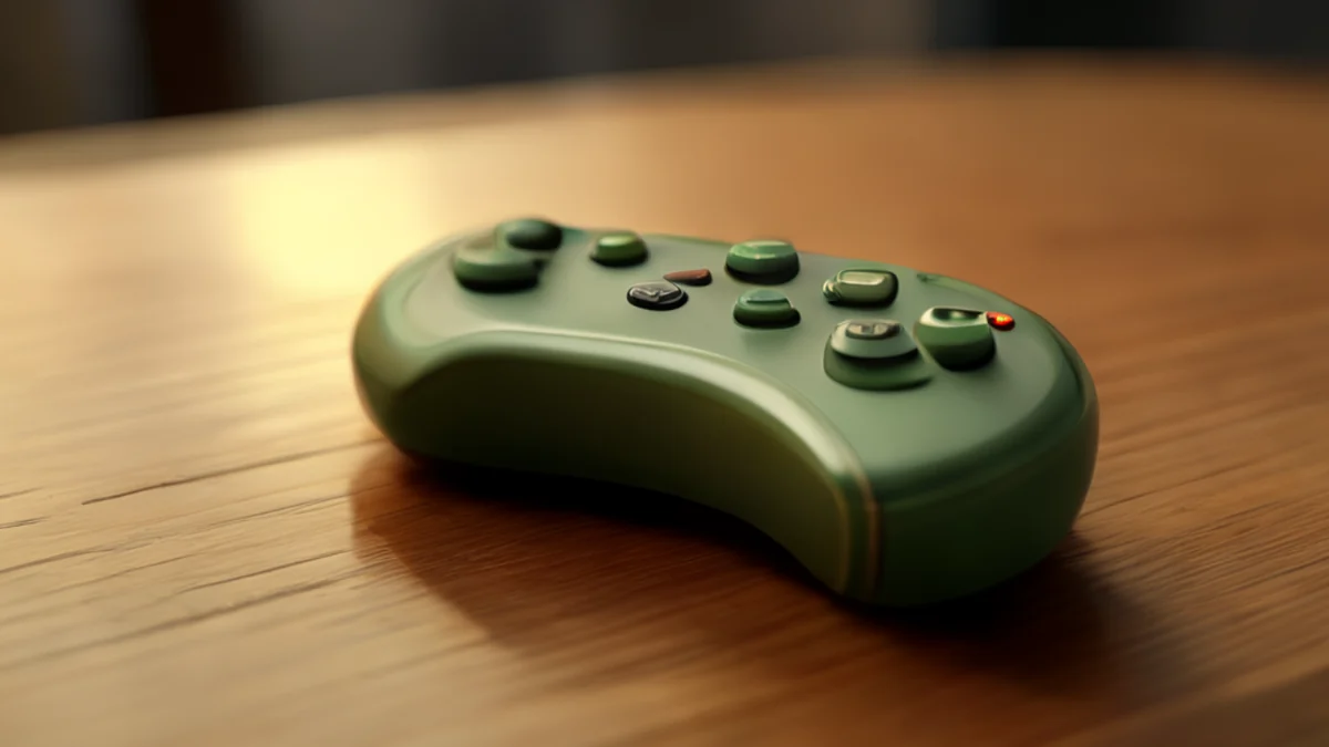 Joystick de jeu possède des boutons, des déclencheurs et un bouton directionnel.